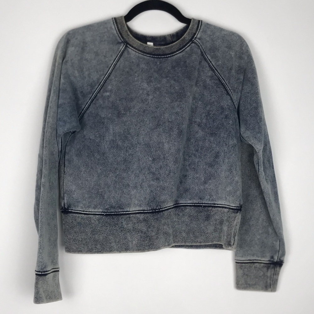 GAP Acid Wash Cropped Sweatshirt